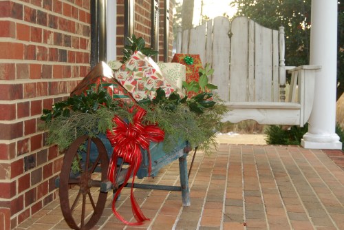 wheelbarrow and swing