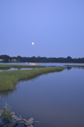 moon from bridge