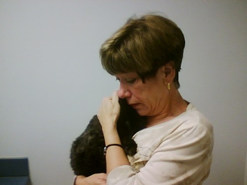 Holding Beezy for the last time