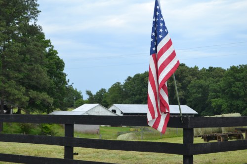 barns and flag