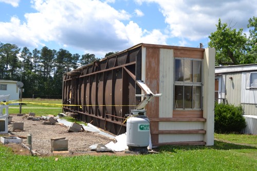 mobile home flipped