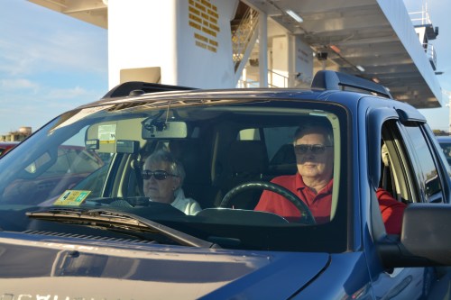 jr and mom on ferry