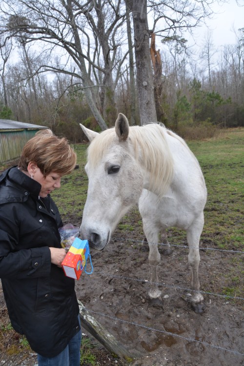 "Hurry! Hurry" What's in that bag?"