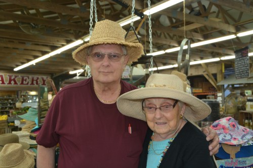 jr and mom in hats 6-1-2014 3-44-42 PM
