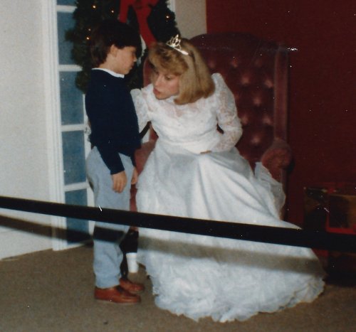 Marshall with the Snow Queen, 1986