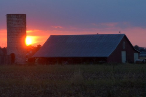 barn and sunset 10-8-2015 6-30-10 PM