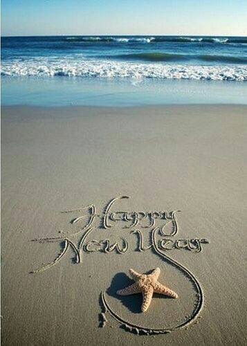 Happy new year sand